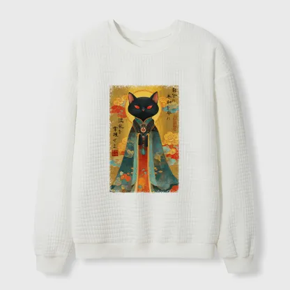 Tokyo-Tiger Master Your Chaos, Protect Your Peace Waffle Sweatshirt