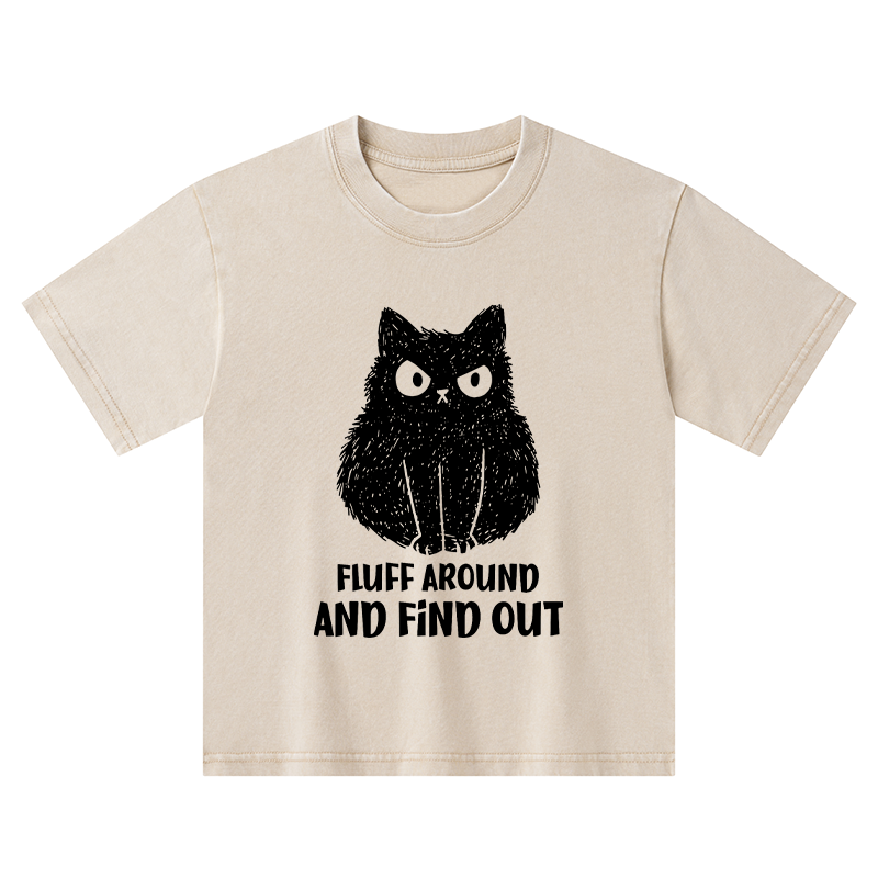 Tokyo-Tiger Consequences Of Fooling Around Kids Washed T-Shirt