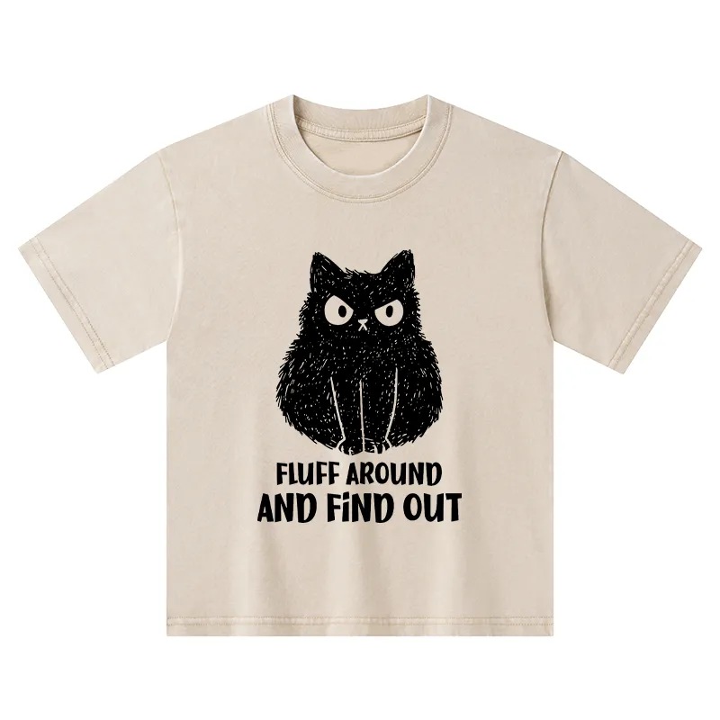 Tokyo-Tiger Consequences Of Fooling Around Kids Washed T-Shirt