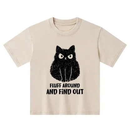 Tokyo-Tiger Consequences Of Fooling Around Kids Washed T-Shirt