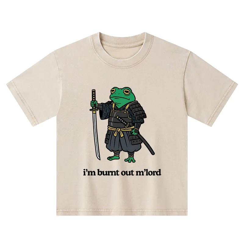 Tokyo-Tiger Tired Frog Kids Washed T-Shirt