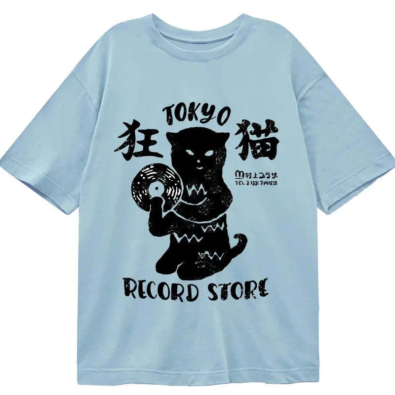 Tokyo-Tiger Tokyo Record Store Cat CD Classic T-Shirt Sale