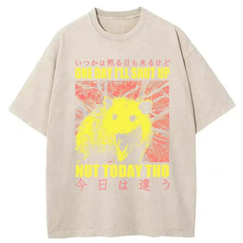 Tokyo-Tiger Negative Possum Japanese Washed T-Shirt