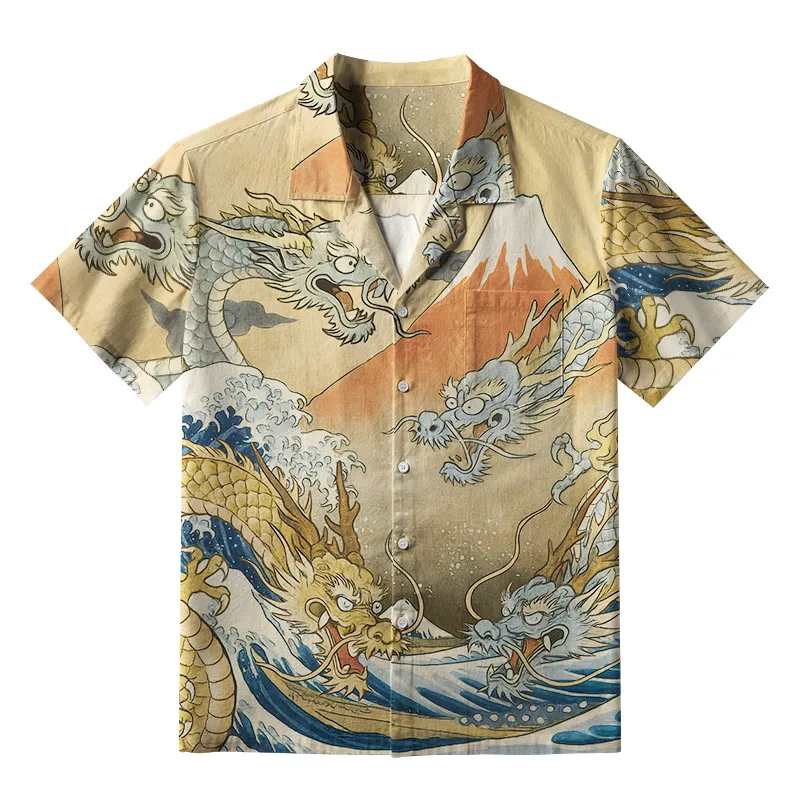 Tokyo-Tiger Japanese Ancient Dragon Aloha Hawaiian Shirt