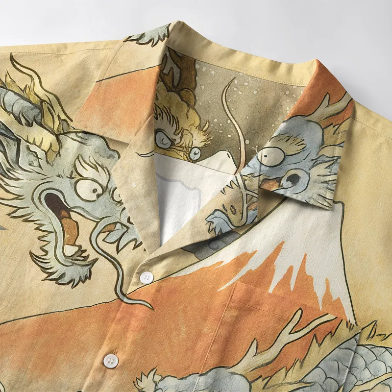 Tokyo-Tiger Japanese Ancient Dragon Aloha Hawaiian Shirt