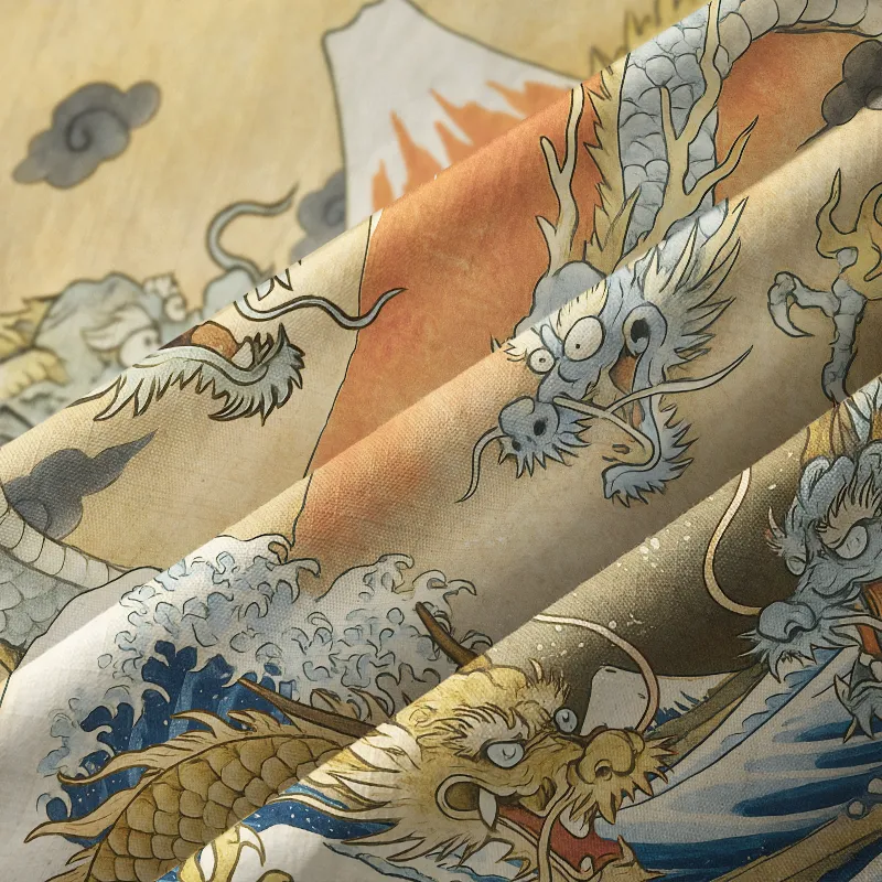 Tokyo-Tiger Japanese Ancient Dragon Aloha Hawaiian Shirt