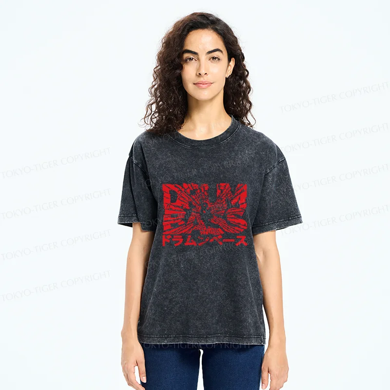 Tokyo-Tiger Broken DNB Washed T-Shirt