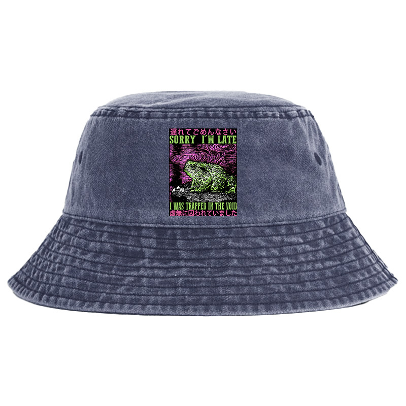 Tokyo-Tiger Frogs Trapped In The Void Washed Bucket Hat