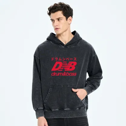 Tokyo-Tiger Drum And Bass Japan Washed Hoodie