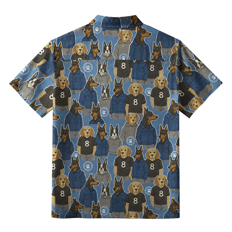 Tokyo-Tiger Funny Dogs Wearing Clothes Aloha Hawaiian Shirt