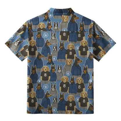 Tokyo-Tiger Funny Dogs Wearing Clothes Aloha Hawaiian Shirt