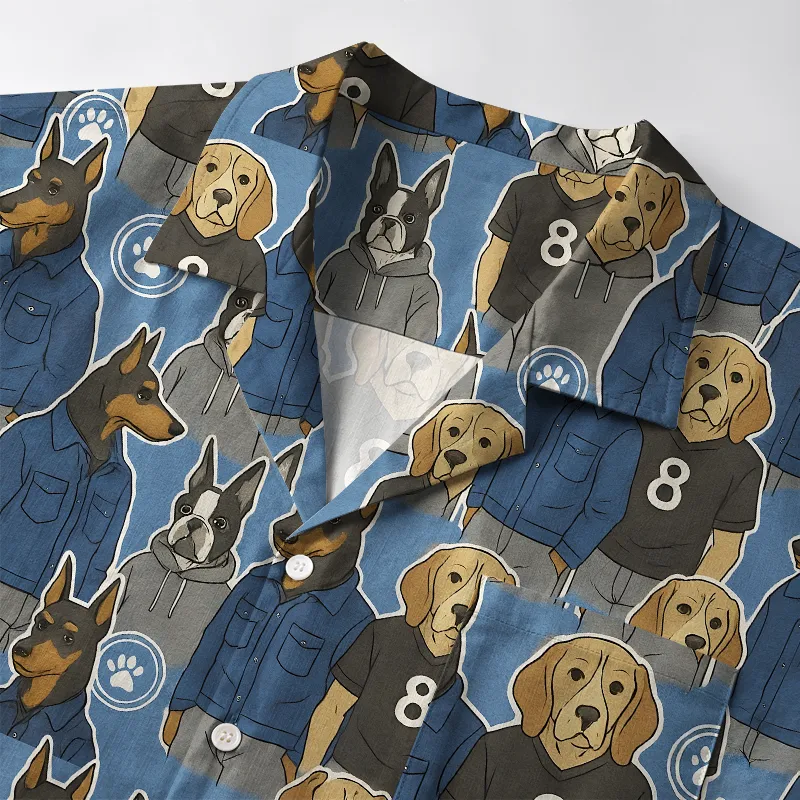 Tokyo-Tiger Funny Dogs Wearing Clothes Aloha Hawaiian Shirt