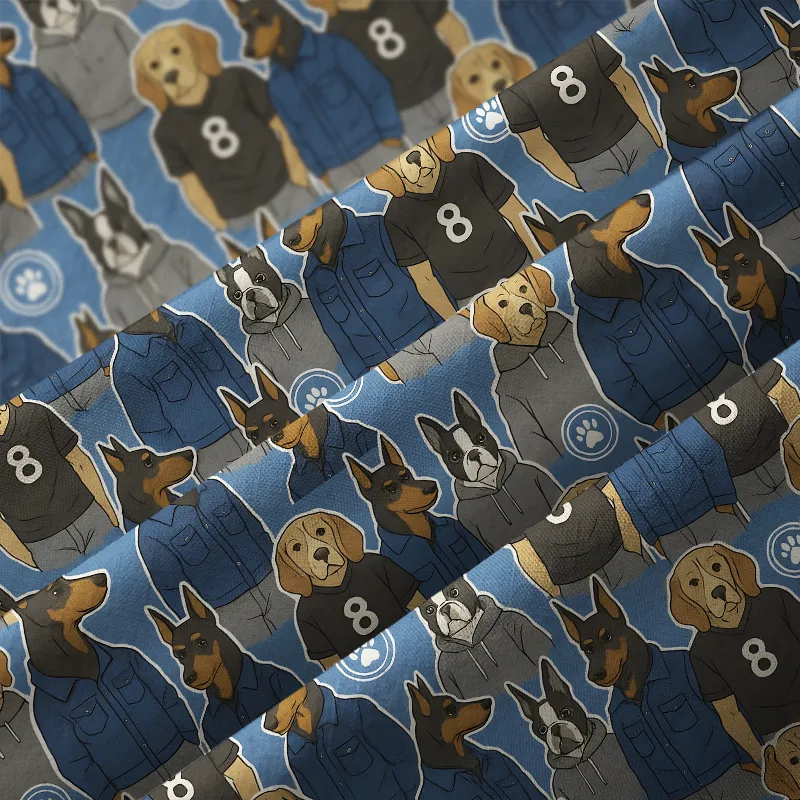 Tokyo-Tiger Funny Dogs Wearing Clothes Button-up Shirt