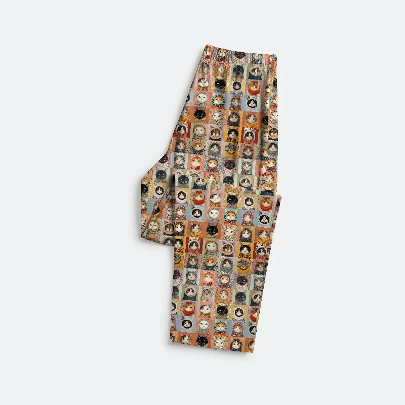 Tokyo-Tiger Kitty Quilt Family Pajama Sets