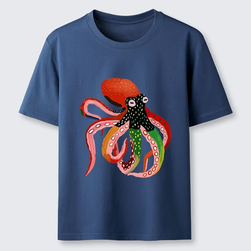 Tokyo-Tiger Colorful Octopus Art Classic T-Shirt