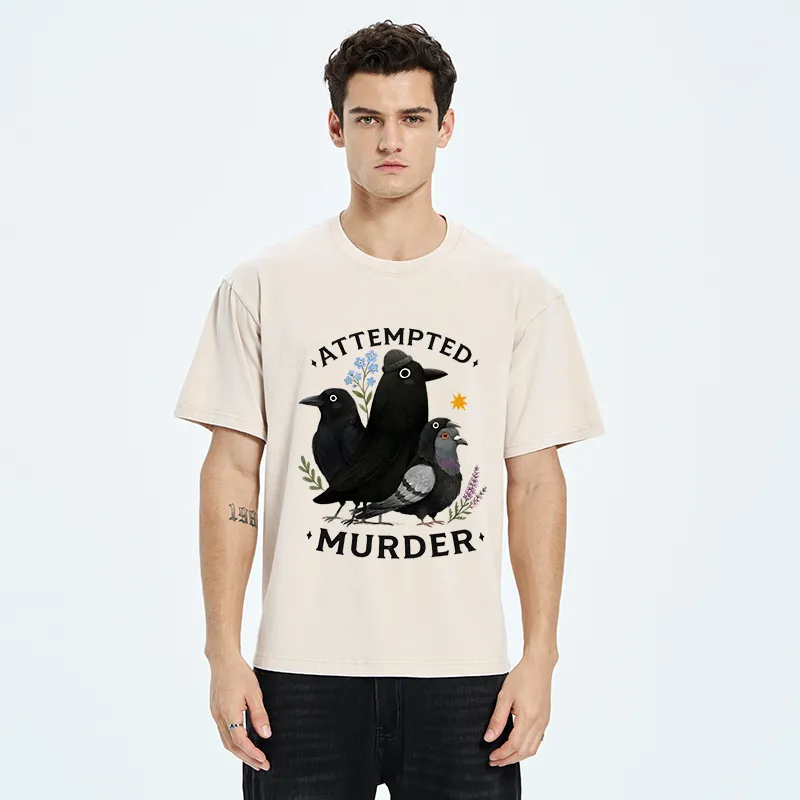 Tokyo-Tiger Funny Crow Squad Meme Washed T-Shirt
