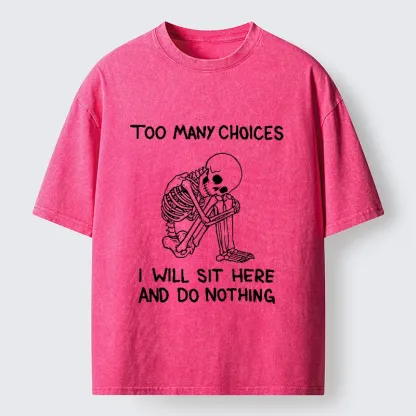 Tokyo‑Tiger Meme Do Nothing Washed T‑Shirt