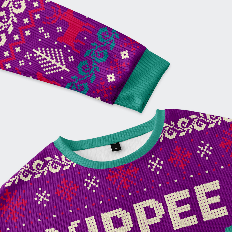 Tokyo-Tiger Yippee Ki Yay Christmas Ugly Sweatshirt
