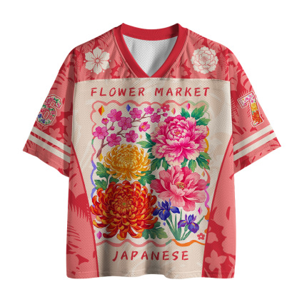 Tokyo-Tiger Bold Petal Art Mesh Jersey