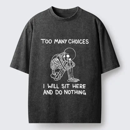 Tokyo‑Tiger Meme Do Nothing Washed T‑Shirt