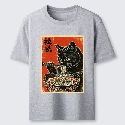 Tokyo-Tiger Japanese Ramen Cat Art Classic T-Shirt