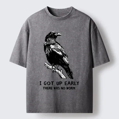 Tokyo-Tiger Early Raven Meme Washed T-Shirt