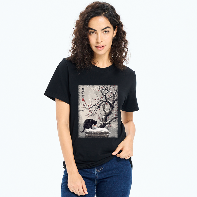 Tokyo-Tiger Snow Cat Calm Vibes Classic T-Shirt