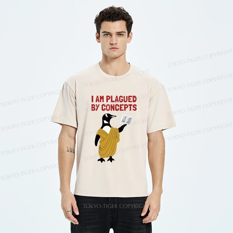 Tokyo-Tiger Philosophy Penguin Washed T-Shirt