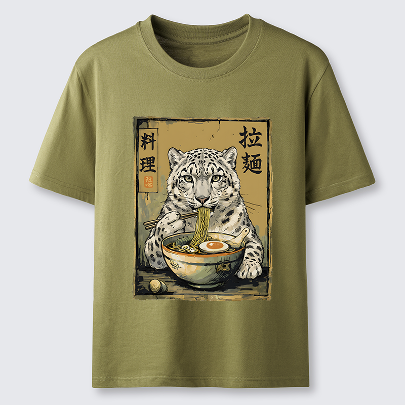 Tokyo-Tiger Ramen Snow Leopard Meme Classic T-Shirt