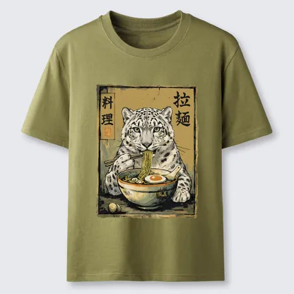 Tokyo-Tiger Ramen Snow Leopard Meme Classic T-Shirt