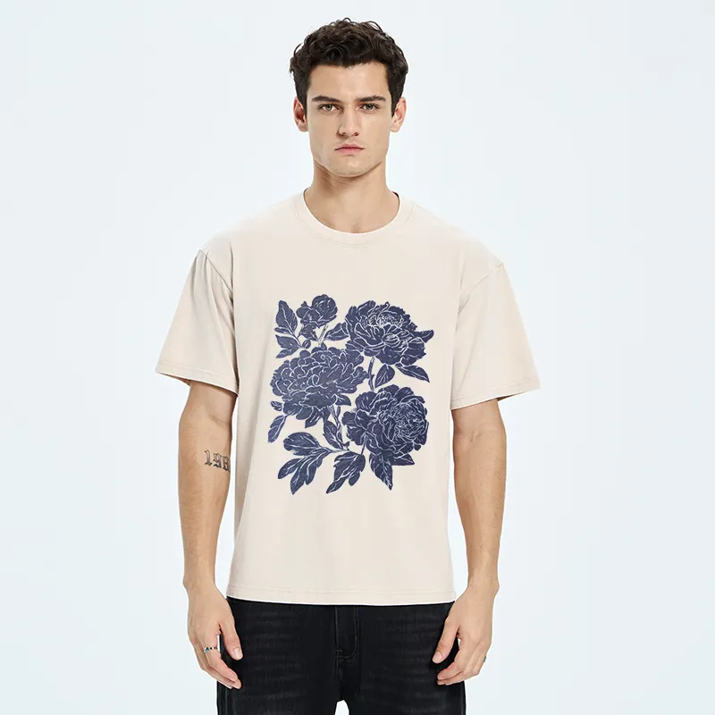 Tokyo-Tiger Peony Washed T-Shirt