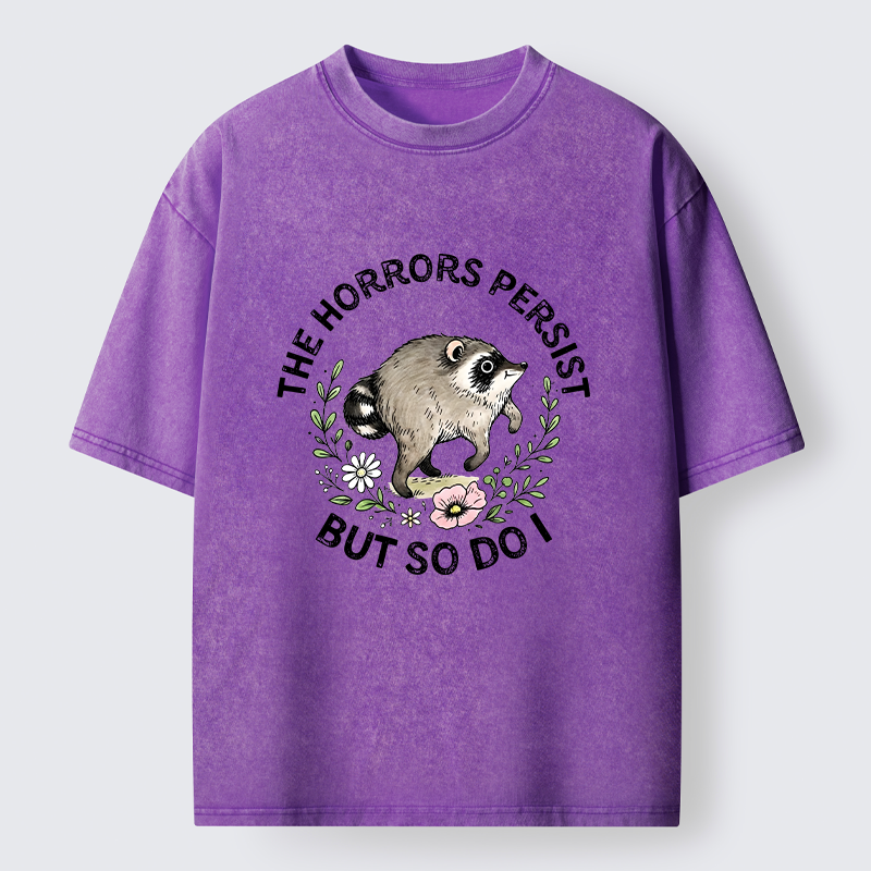 Tokyo‑Tiger Jimothy Raccoon Funny Meme Washed T‑Shirt