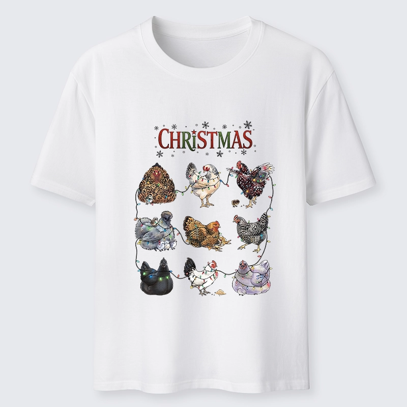 Tokyo-Tiger Xmas Light Chickens Classic T-Shirt