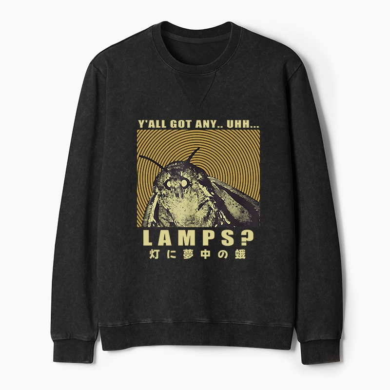 Tokyo-Tiger Moth Obsessed With The Light Washed Terry Sweatshirt