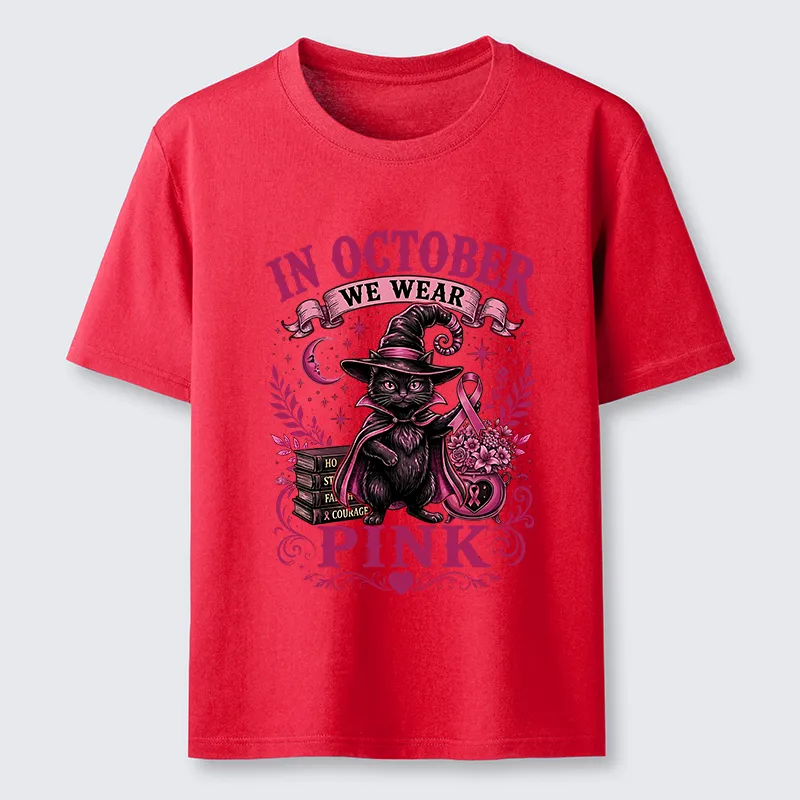 Tokyo-Tiger Witch Cat Breast Cancer Awareness Classic T-Shirt