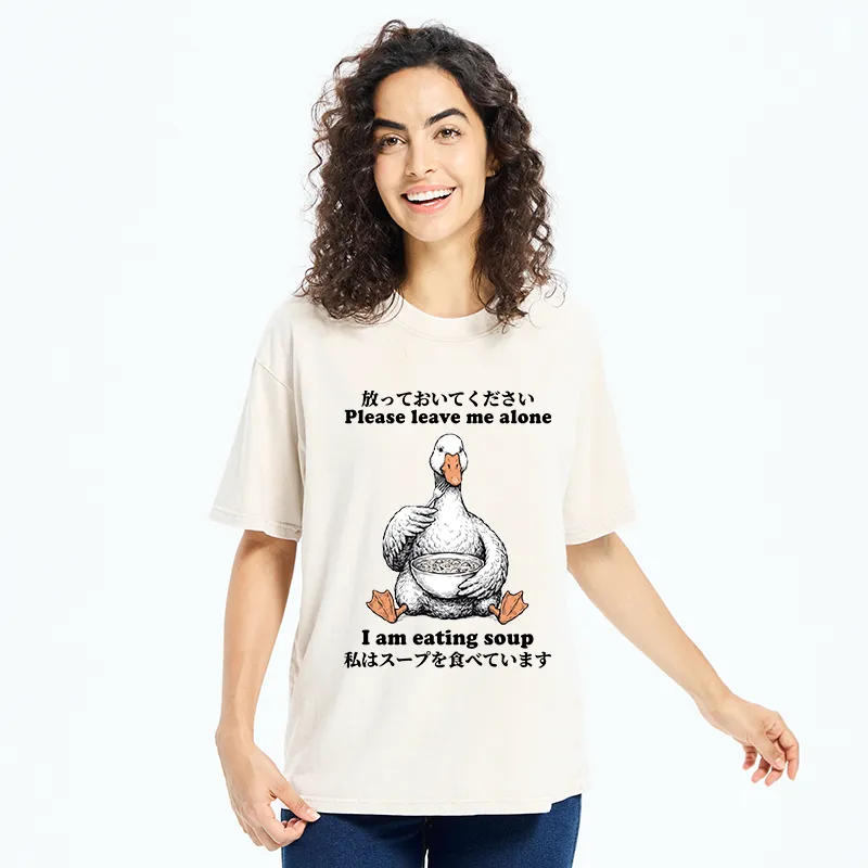 Tokyo-Tiger Funny Soup Duck Meme Washed T-Shirt
