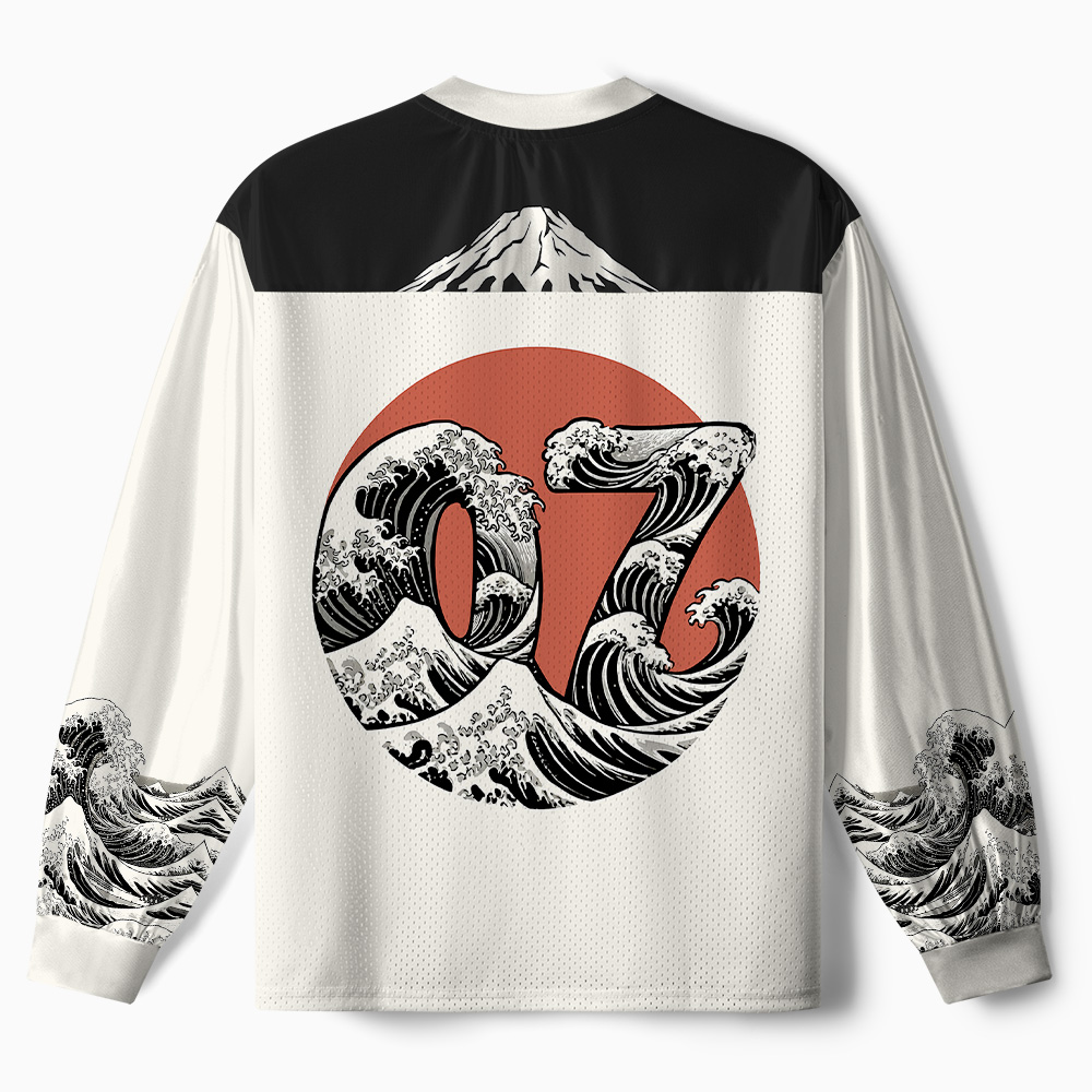 Tokyo-Tiger Focused Samurai Frog Paneled Long Sleeve Jersey