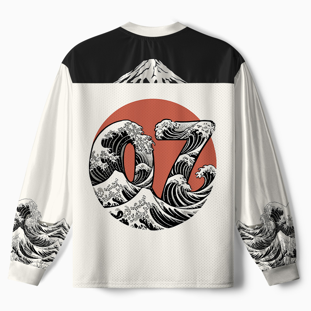 Tokyo-Tiger Focused Samurai Frog Paneled Long Sleeve Jersey