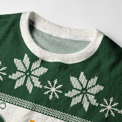 Tokyo-Tiger Office Christmas Fuzzy Christmas Ugly Sweatshirt