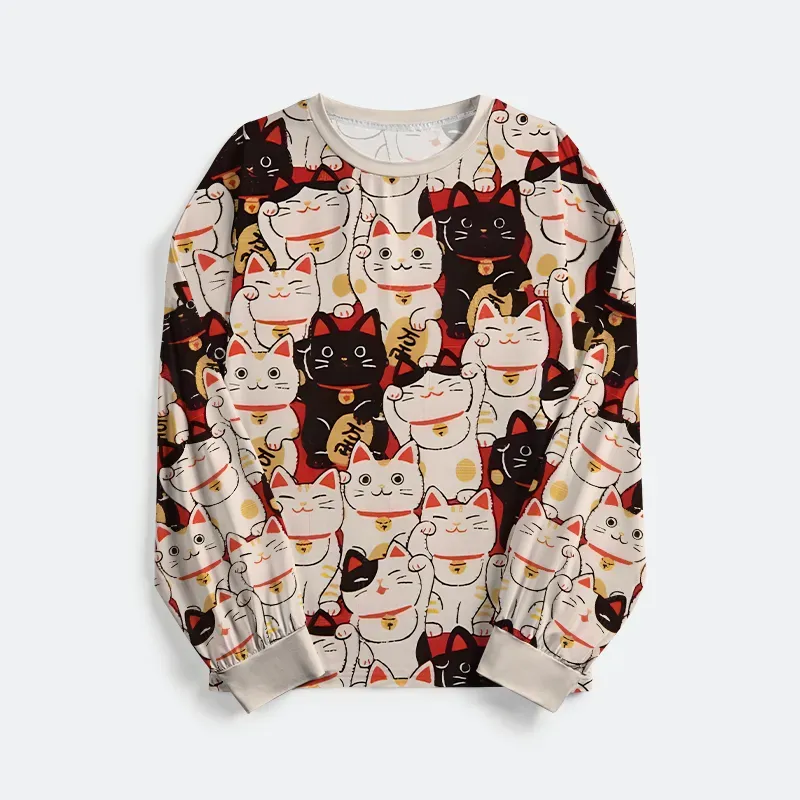 Tokyo-Tiger Lucky Cat Family Pajama Sets