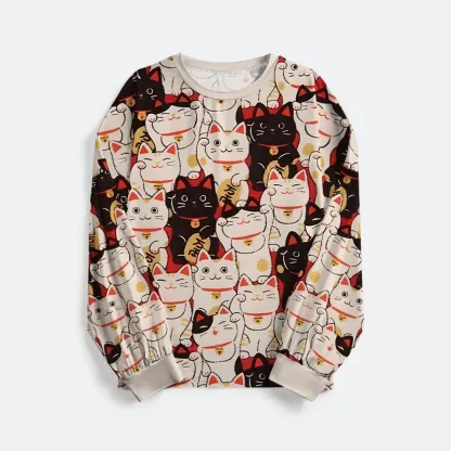 Tokyo-Tiger Lucky Cat Family Pajama Sets