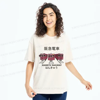 Tokyo-Tiger Hankyu Railway Washed T-Shirt