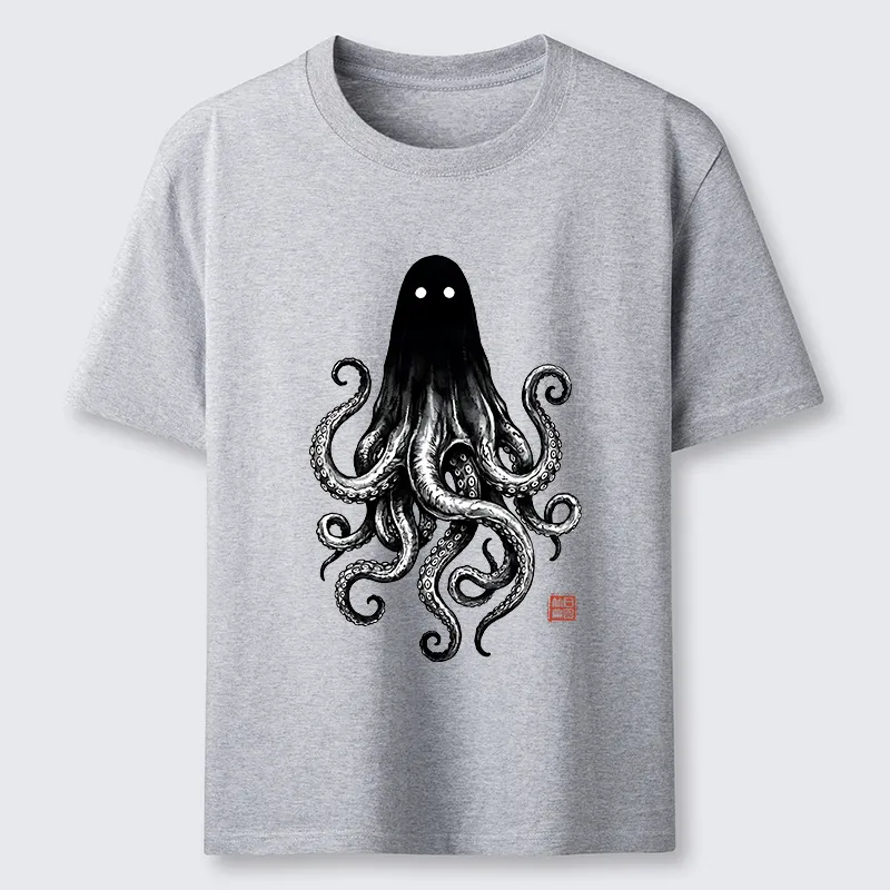 Tokyo-Tiger Spooky Ghost Octopus Classic T-Shirt