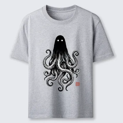 Tokyo-Tiger Spooky Ghost Octopus Classic T-Shirt