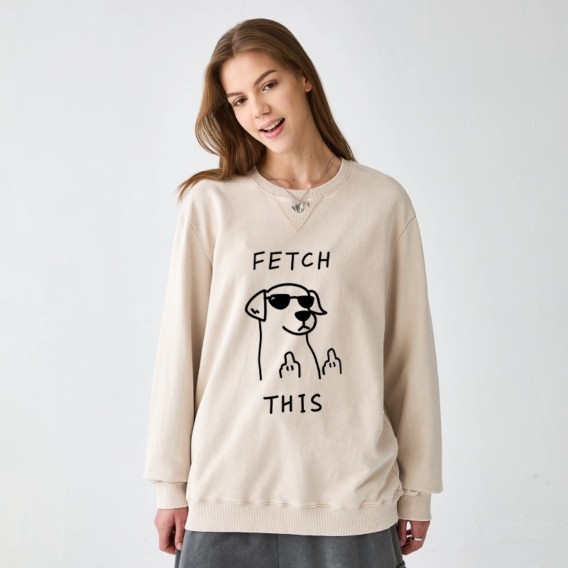 Tokyo-Tiger Rebellious Dog Washed Terry Sweatshirt