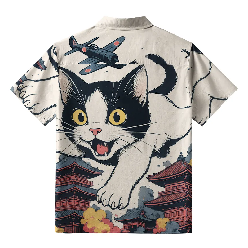 Tokyo-Tiger Cat Destroyer Aloha Hawaiian Shirt