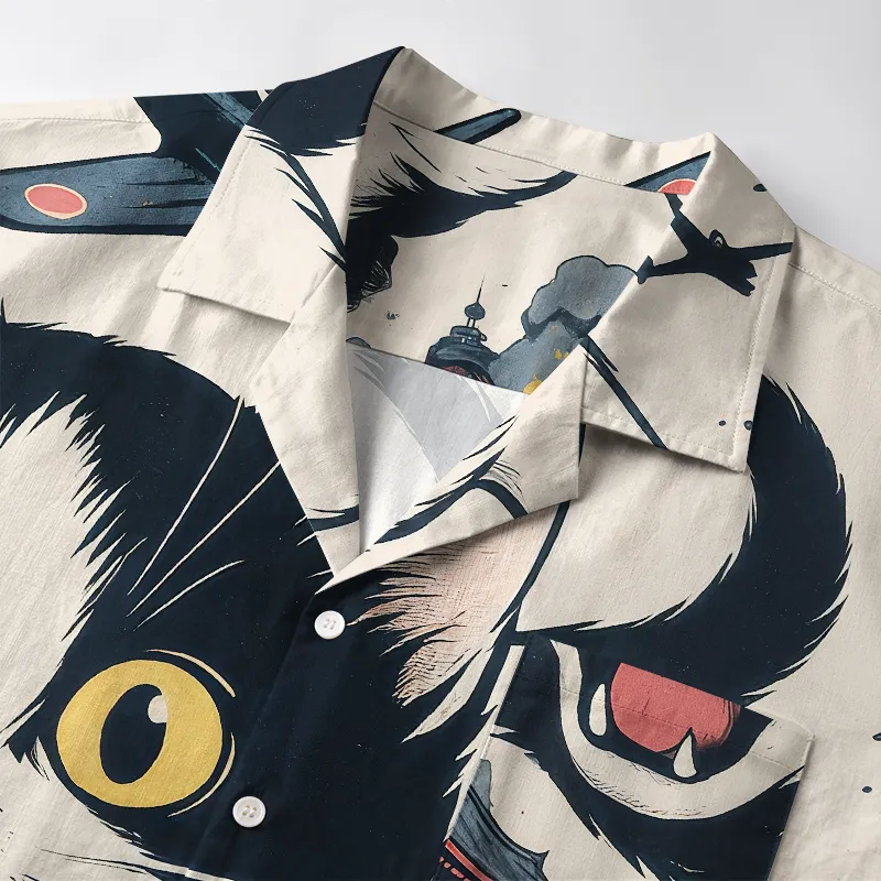 Tokyo-Tiger Cat Destroyer Aloha Hawaiian Shirt