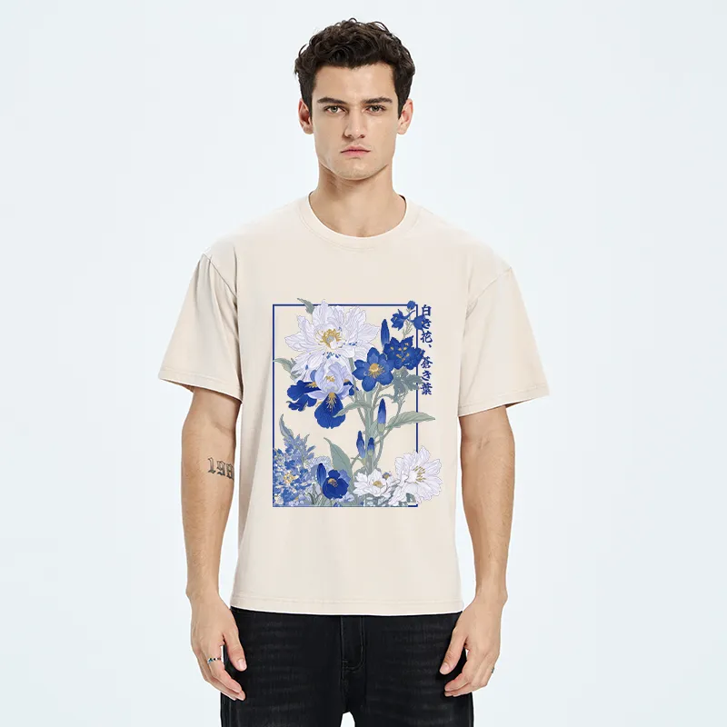Tokyo-Tiger Blossoms Of The Firmament Washed T-Shirt