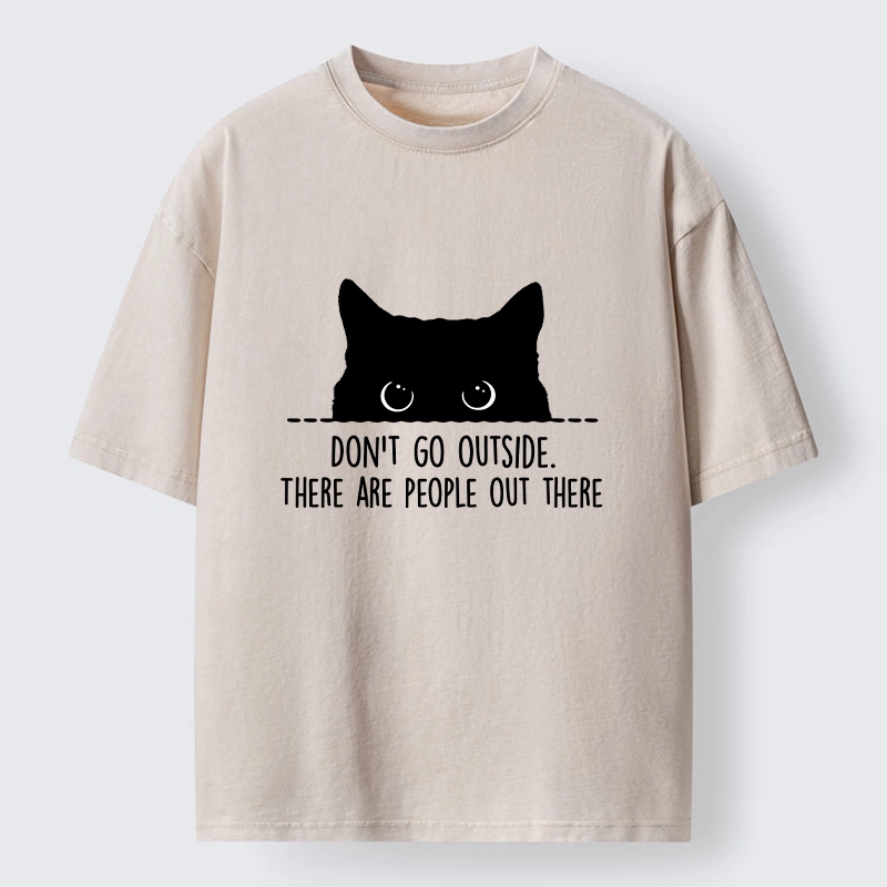 Tokyo-Tiger Avoid Human Crowds Washed T-Shirt