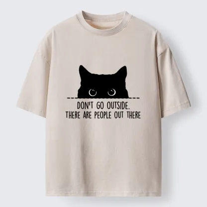 Tokyo-Tiger Avoid Human Crowds Washed T-Shirt